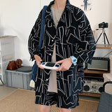 Shirt Five-point Pants Ice Silk Suit