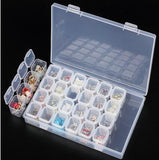 Urijk 28 Grids Diamond embroidery Painting Accessories Storage Box Medicine boxes Case Cross Diamond Tools Organizer