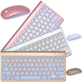 2.4G Wireless Keyboard and Mouse Portable Mini Keyboard Mouse Combo Set for Laptop Notebook Mac Desktop PC Computer Smart TV PS4