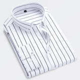 Men's Casual Striped Long Sleeve Shirt