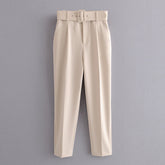 Belt accessories high waist slacks