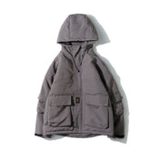 Fashion Loose Casual Cotton Coat With Hood