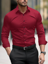 Mens Pigment Business Casual Long Sleeve Shirt