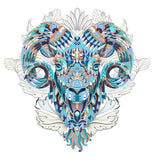 Each Piece Is Animal Shaped Christmas Gift Colorful Elephant Turtle Wooden Jigsaw Puzzles