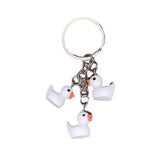 Simple Resin Small Yellow Duck Keychain Animal Pendant Duck Pendant Key Chain Accessories For Women