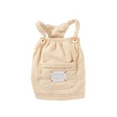 Puppy Clothes Fahion Solid-colour Corduroy Pet Vest For Teddy Dog Winter Casual Halter For Schnauzers Warm Clothing Pet Supplies