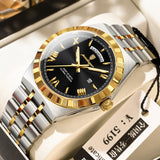 Trendy Men's Night Light Waterproof Watch