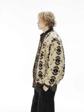 Men's jacket made of thick sheepskin with added fleece
