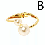 Alloy Jewelry Double Pearl Bracelet Women