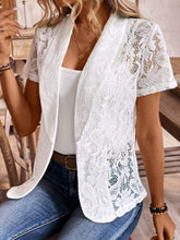Fashion Lace Elegant Lady Short Sleeve Suit