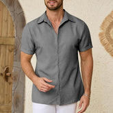Мужская повседневная однобортная рубашка