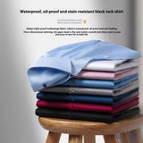 Seamless Three-proof Long-sleeved Men's Shirt Anti-wrinkle