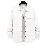 Mens Retro Casual Jacquard Knitted Lapel Shirt