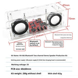 Bluetooth Speaker DIY Kit Amplifier Stereo Assembled Circuit Board Components Welding Practice Electronic Production Kit