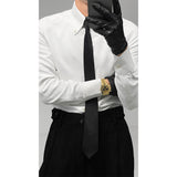 Весенняя итальянская рубашка с длинными рукавами и большим заостренным воротником для мужчин