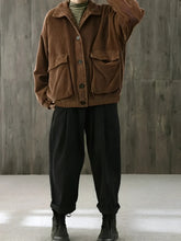 Corduroy Long остин ҷомаи мардона Casual Plus Андоза