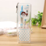 Student Learning Stationery Cute Cartoon Pattern Compasses Office Supplies