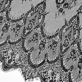 Available In Black And White With Lace Eyelash And Lace Fabric