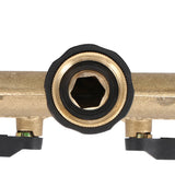 All copper to wire elbow water pipe shunt fittings