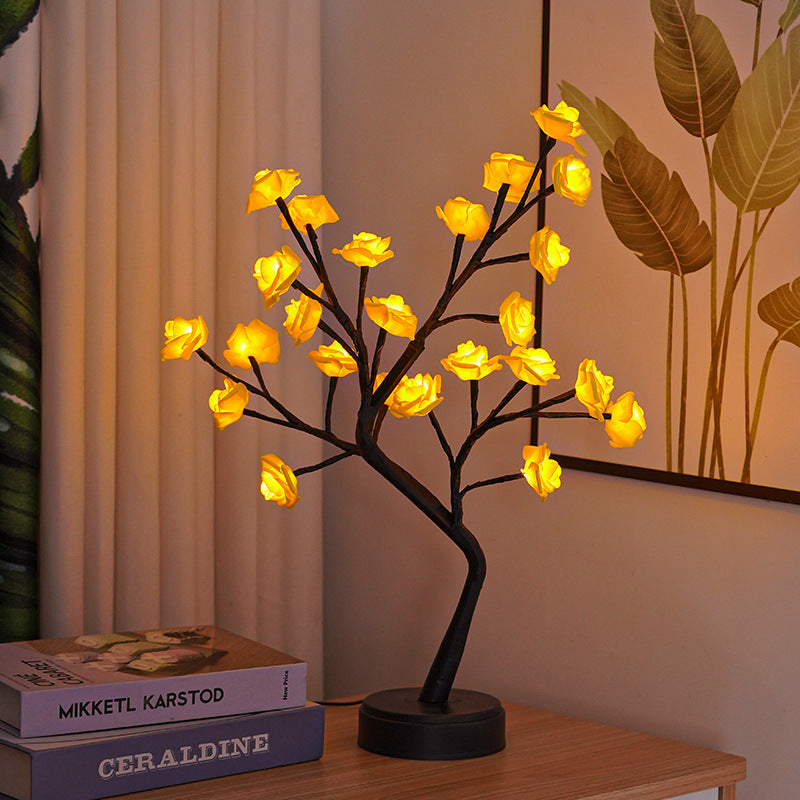 Table Lamp Flower Tree Rose Lamps Fairy Desk Night Lights USB Operated Gifts For Wedding Valentine Christmas Decoration Table Lamp Flower Tree Rose Lamps Fairy Desk Night Lights USB Operated Gifts For Wedding Valentine Christmas Decoration