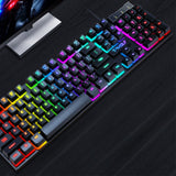 Gaming USB Glowing Wired Keyboard Floating Manipulator