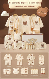New Born Baby Pure Cotton Clothes Gift Set Full Moon Meeting Gift