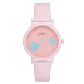 Korean girls watch popular smalland elegant clover pattern with diamond mirror time scale wholesale