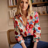 3D цифровая печать рубашка с длинным рукавом цветочный топ великолепный