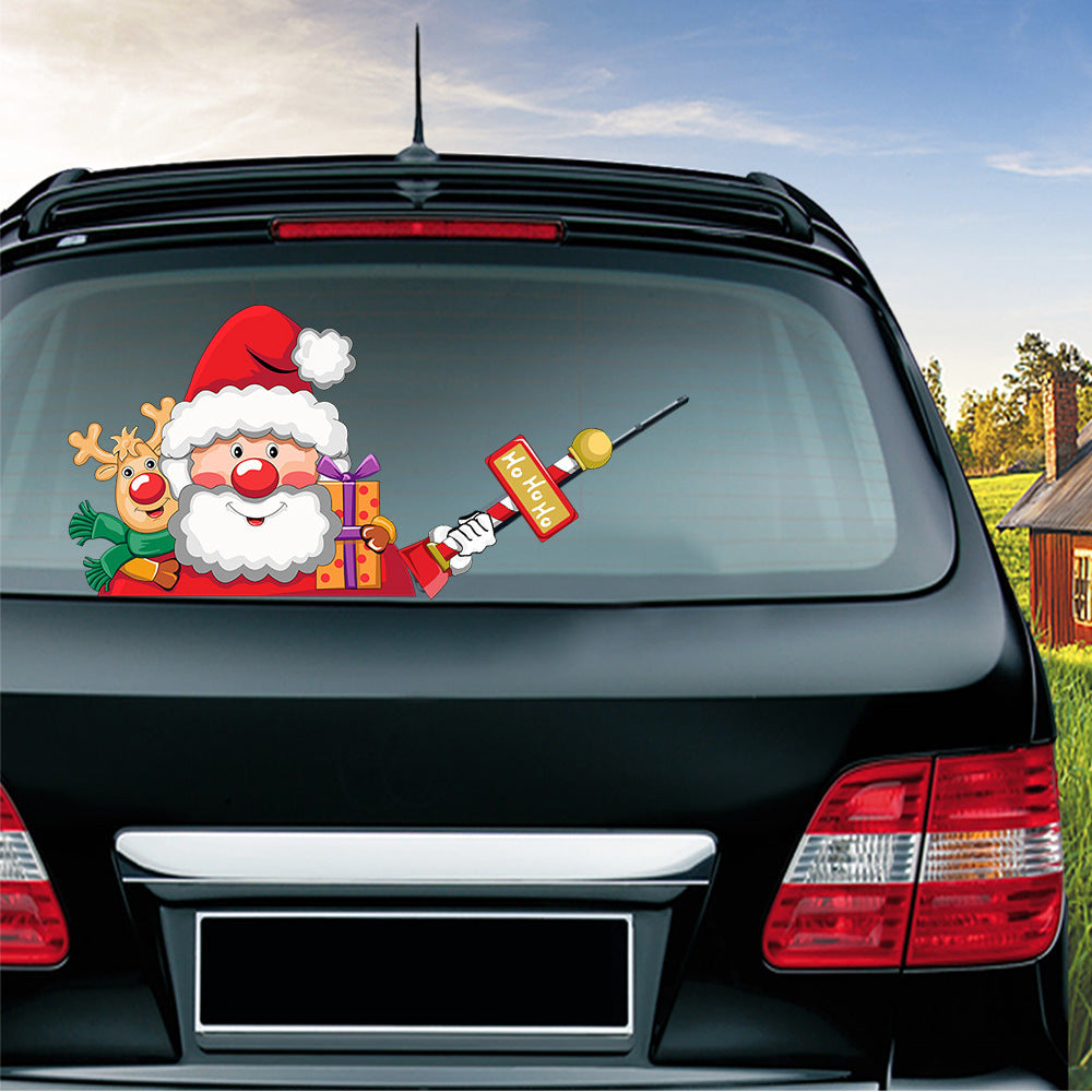 Popular Santa Claus wiper sticker can remove the car rear windshield wiper Sticker Car Stickers Popular Santa Claus wiper sticker can remove the car rear windshield wiper Sticker Car Stickers