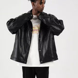 Куртка из искусственной кожи American Retro Biker для мужчин и женщин