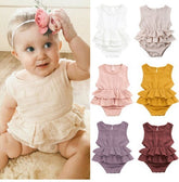 Baby children's clothing striped sleeveless girl pettiskirt