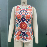 Summer Sleeveless Floral Vest For Women