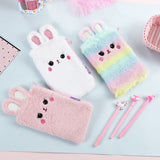 Stationery plush sundries storage bag