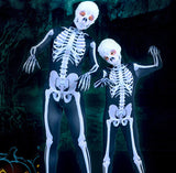 Halloween Skeleton Costume Scary Skeleton Skull Costume Jumpsuit Carnival Party Clothing