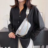 Shiny Chest Bag WesternWide Shoulder Strap Shoulder Bag