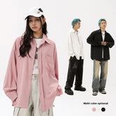 Драпированная рубашка с длинными рукавами, мужская рубашка-пальто в японском стиле