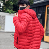 Men's Nylon Casual Lightweight Hooded Jacket