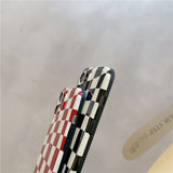 Ins Hanfeng Checkerboard Cell Phone Case