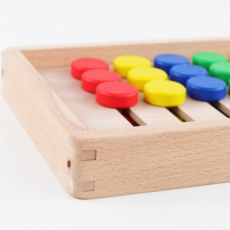 Wooden Seven-color Early Childhood Games Logic Thinking Educational Toys Wooden Seven-color Early Childhood Games Logic Thinking Educational Toys