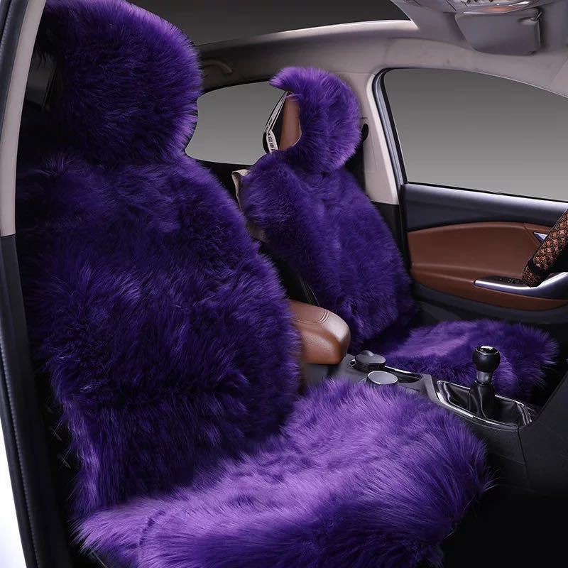 All-inclusive Car Seat Cover Plush Cushion Three-piece Cushion Universal Cushion Winter All-inclusive Car Seat Cover Plush Cushion Three-piece Cushion Universal Cushion Winter