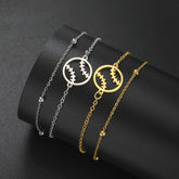 Sports Enthusiasts Titanium Steel Bracelet Hollow Baseball Temperament Wild