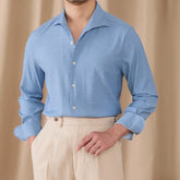 Бритониё Mens Drape биист шарр Casual Long остин ҷомаи