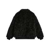High Quality Plush Cotton Lining Thick Lapel Cotton Lining Couple Coat