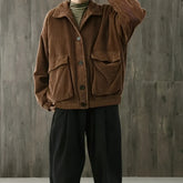 Вельветовая рубашка с длинными рукавами, мужская повседневная куртка больших размеров