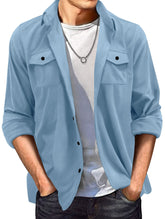 Куртаи мардонаи баҳори тирамоҳии тасодуфии аврупоии Амрикои Lapel Suede