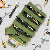 Functional Roll Hardware Package Garden Electrician Woodworking Hardware Kit Car Hardware Tool Storage Bag