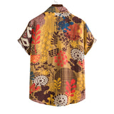 Men's Printed Short-sleeved Hawaiian Beach Shirt