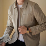 Puffer Lapel Casual Куртаи гарми пашми-астардор