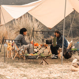 Outdoor Camping Aluminum Alloy Large Foldable Portable Clothes Drying Rack For Camping Travel Triangle