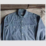 Youth shirt with long sleeves and double patch pocket